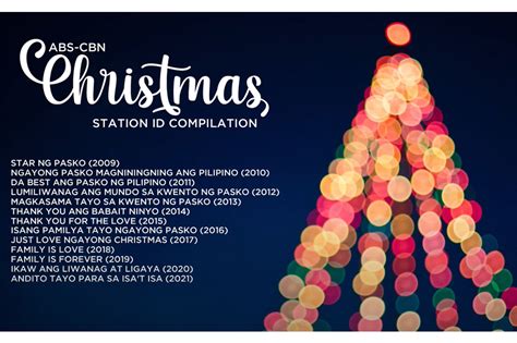 Mga Christmas station ID ng ABS.